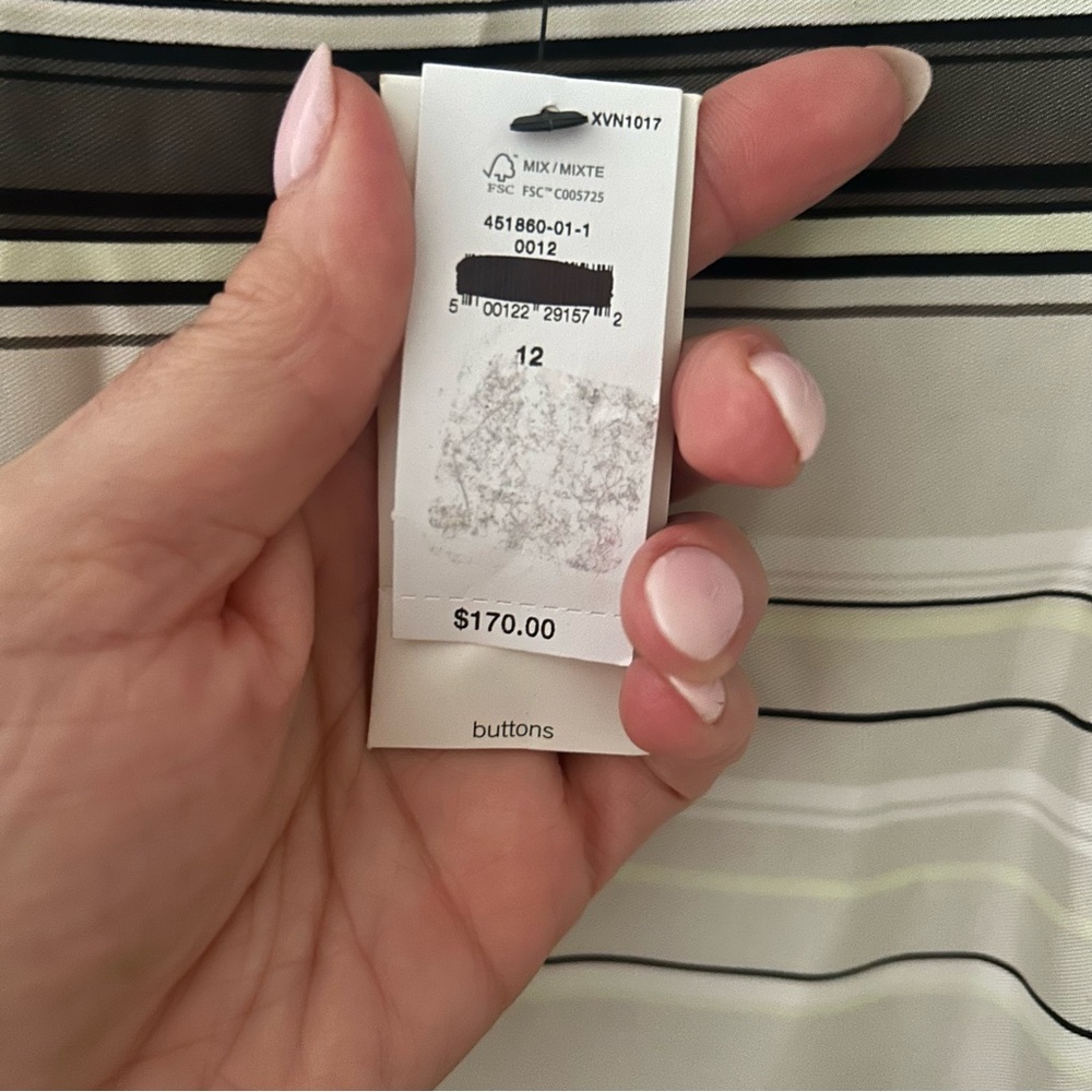 Banana Republic gray and cream silky cutout out back midi dress 12 - Picture 6 of 9
